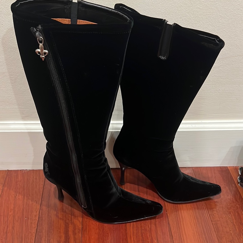 Donald Pliner Couture Velvet Stiletto Boot